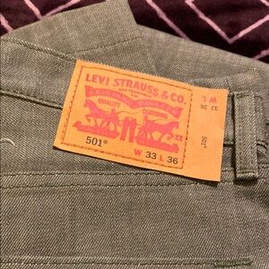 Levi Strauss Olive Green Jeans